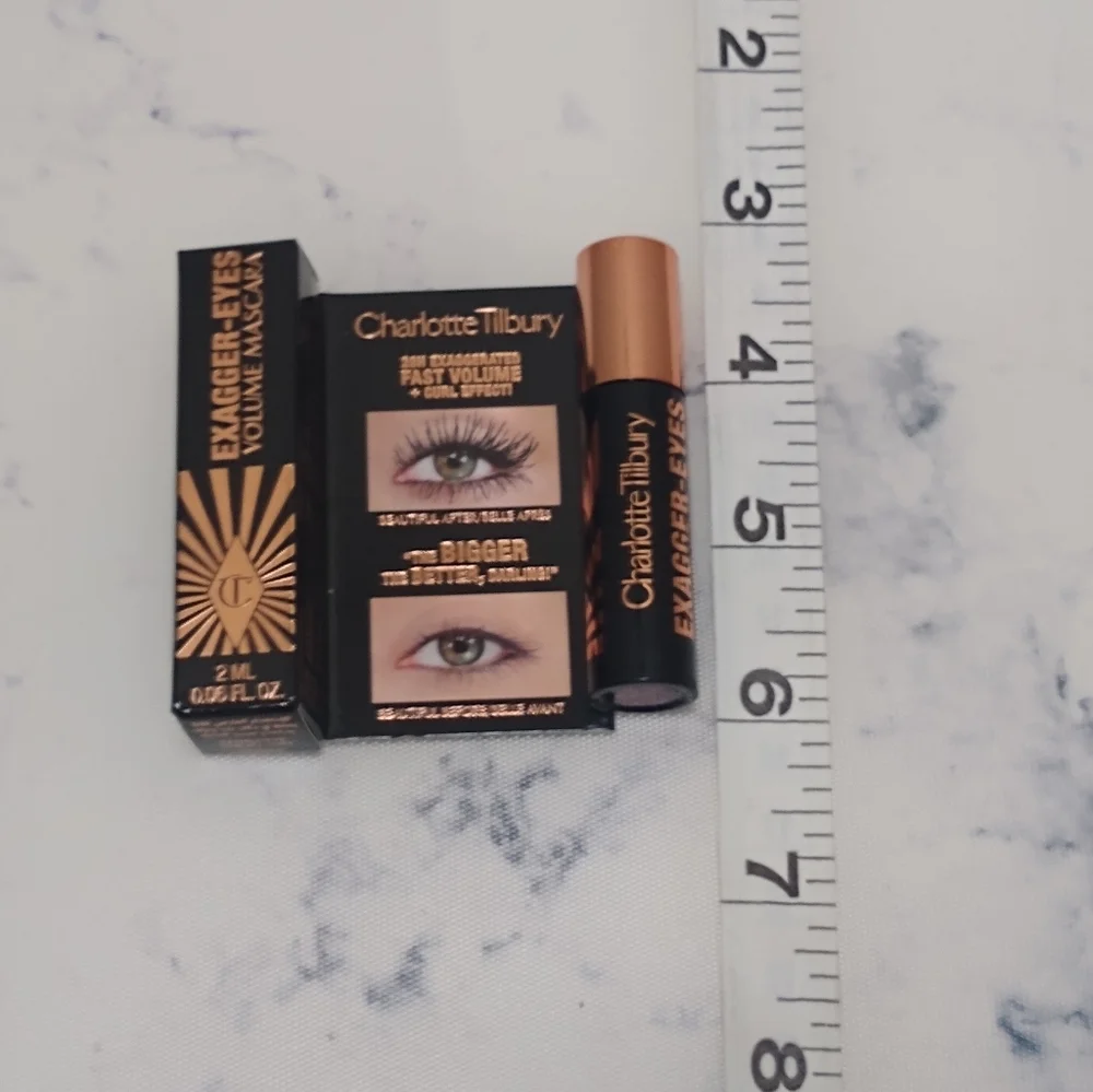 Charlotte Tilbury Exagger-Eyes Volume Mascara Mini Size .06 oz